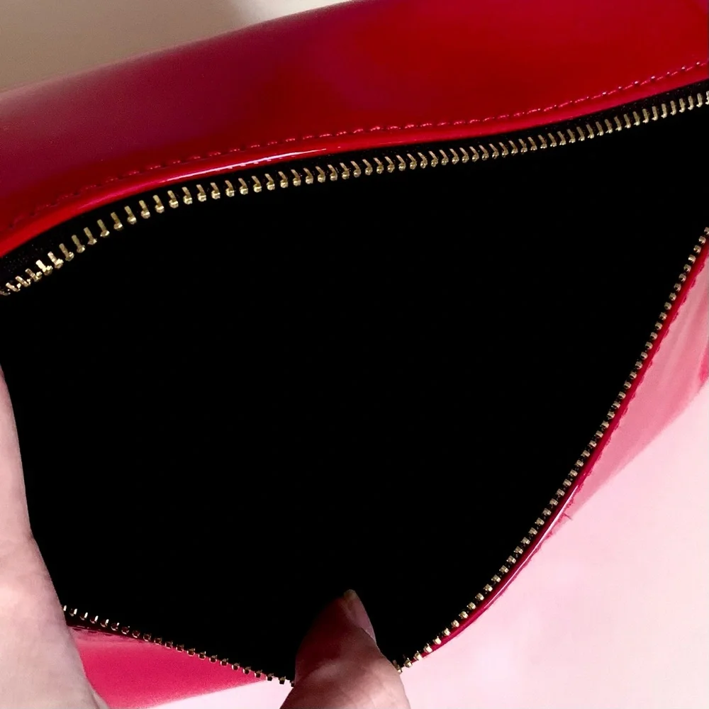 Ysl Red Patent zippy pouch